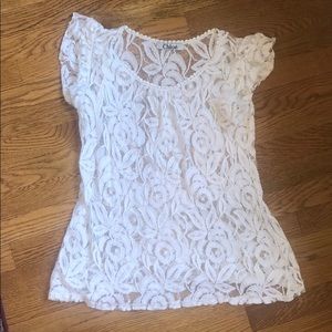Chloe white lace top